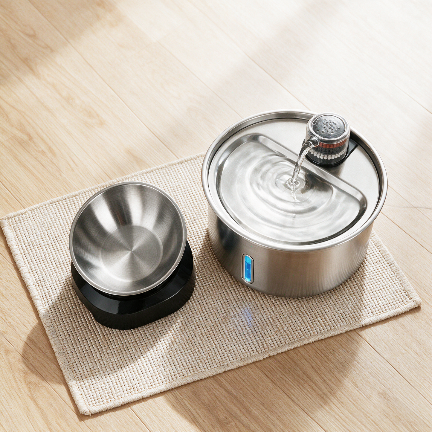 The Hydration Station — Fountain + Elevated Bowl Set